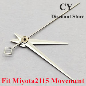 RICHUS No-Luminous Watch Hands for Miyota2115 Movement 8mmx12mmx12.5mm Silver Fit Watch Accessories Parts