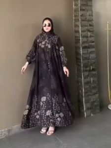 NEW GAMIS JUMBO / DRESS RAYON DIAMON SUPER ADEM/ GAMIS LEBARAN / DRESS TERLARIS GALERY ANWAR