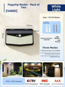 jiuxin lighting | Solar Outdoor Wall Light Water Resistant Motion Sensor