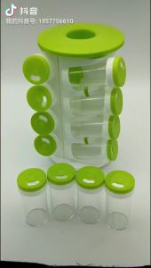 WE 2370 = 16件套旋转调味罐 16-Piece Rotating Spice Jar Set Ready stock in Malaysia