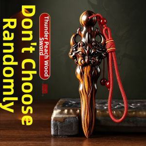 WANSHIXIANG | Thunderstruck Peach Wood Zizhi Sword Pendant