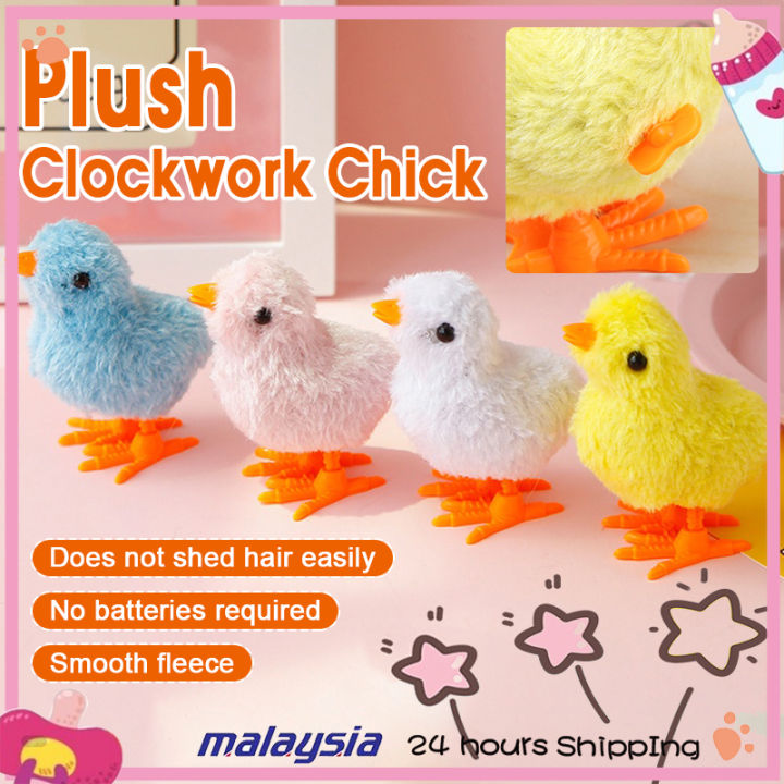 [Ready Stock] Cute Plush Wind Up Chicken Toy Kids Educational Toy ...