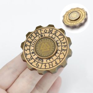 Đồ Chơi Xoay Ngón Tay Viking Pirate Fidget Spinner EDC Hai Mặt Bằng Đồng Thau Cổ Điển Giảm Stress Dành Cho Người Lớn Quà Tặng Vui Nhộn