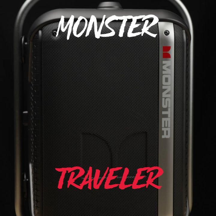 { 5.15 โค้ดลดเพิ่ม 50% } MONSTER ลำโพงบลูทูธ รุ่น Traveler - Black ( with 2 microphones ) - รับประกัน 1 ปี - ส่งฟรีทั่วไทย &lt; ลำโพงแคมป์ปิ้ง , ลำโพงพกพา , ลำโพงสายปาร์ตี้ &gt;