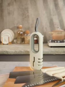 4-in-1 Muir Sharpener -5-second Grinding Multi functional Kitchen and Home Sharpening Tool Sharpening Stone Suitable for Various Types of Knives Anti slip Design