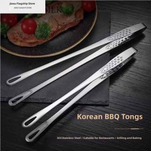 Jiaxun | Korean Style 304 Stainless Steel BBQ Tongs