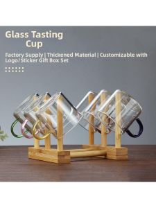 Heat Resistant Thickened Small Handled Glass Teacup