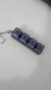 Keyboard Fidget KeychainKeyboard Button Finger Clicker for Anxiety Relief Transparent Lights Clicker Fun Style Charm Key Chain