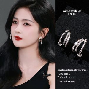 Bông Tai Meteor Đầy Đá Lấp Lánh