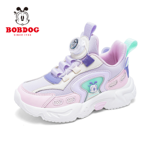Pebre Girls Sports Shoes Mesh Pink Versatile Childrens Spring Autumn Seasonal Kids Footwear Breathable Comfortable Lightweight
