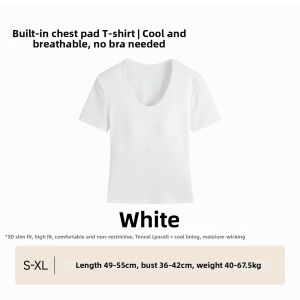 TONERCE | Womens Underwear T-Shirt with Padding Slim Fit
