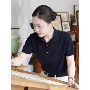 Summer New Style Knitted Short Sleeve Polo T-Shirt