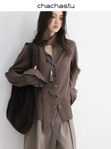 CHACHASTU | Áo Blouse Dài Tay Đơn Giản Elegance