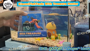 [อุปกรณ์ตู้ปลา-ตกแต่งตู้ปลา-Figure&Resin]Treasure Hunter ฟิกเกอร์ นักล่าสมบัติใต้น้ำ ประดับตกแต่งตู้ปลา มีท่อสายออกซิเจน