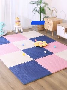 【Free gift】60x60CM Big Size Baby Foam Crawling Mat 3D Thickening waterproof non-slip Kids Puzzle Mat Interlocking Exercise Tiles Rugs Floor Tiles Toys Soft Play Carpet for Children EVA foam Baby Fall Proof Tatami Mat for Bedroom Living Room