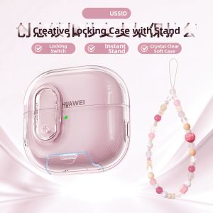YOUSIDUN | Anti-Drop Ear Hook Lockable Thin Transparent Case for Earphones