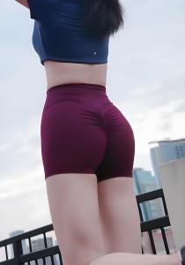 High Waist Stretch 3 Inch Womens Yoga Pants for Yoga Fitness Exercise Breathable Quick-Dry Activewear Workout Sports