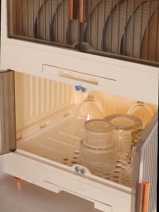 Dish Cabinet Kitchen Dish Rack Cupboard with Cover Drain Plate Tableware Foldable Dish Rack Multifunctional Dish cabinet Dish Cabinet Kitchen Dish