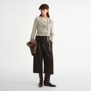 DUSHU | Relaxed Plus Size Women Trousers 7/8 Length