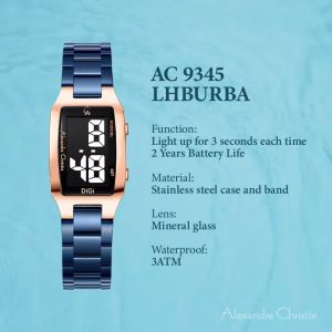 (BISA COD) Jam Tangan Wanita Alexandre Christie AC 9345 Garansi Resmi 1 Tahun Rantai Stainless Steel