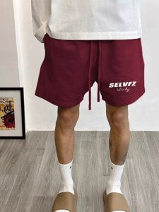 กางเกงขาสั้นทรงหลวมสไตล์อเมริกันสำหรับผู้ชาย ทรงลำลอง ฤดูร้อน บาสเก็ตบอล กางเกงขายาวห้าแฉกพร้อมเชือกผูก