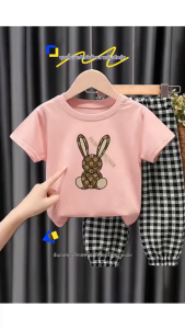 Kids Clothes Sets Cotton Short Sleeve Girls 2PCS/Set T-Shirt+Short skirt dress Children Shirts and dress Home Wear Baby Clothes