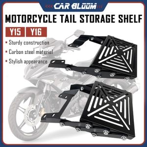Y15 LC135 V8 Y16 Foldable Adjustable Heavy Duty Top Rack Monorack Lipat Box Kotak Bracket Rear Luggage Pemegang Rak