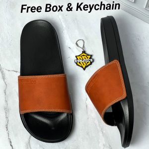 Sandal Slop Pria Sendal Selop Laki Laki Dewasa Slip On Slide Austin Tan