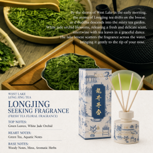 【SongChao】West Lake Ten Scenes Reed Diffuser – Long-Lasting Luxury Home Fragrance for Bedroom Living Room & Bathroom Aromatherapy Gift