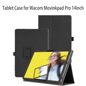 Vỏ Máy Tính Bảng Wacom Movinkpad Pro 14 Inch Vỏ Bảo Vệ Chống Sốc Bằng Da PU Có Chức Năng Chân Đế