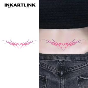 สติกเกอร์รอยสักชั่วคราว INKARTLINK ลายวาดมือ กันน้ำ พิมพ์สี สติกเกอร์รอยสักชั่วคราวสำหรับงานปาร์ตี้ DIY