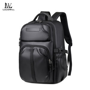 LouisWill กระเป๋าเป้สะพายหลังแฟชั่นกระเป๋าเป้สะพายหลังฟิล์มกันน้ำกระเป๋าโน้ตบุ๊คสะพายหลังกระเป๋าสะพายเดินทางความจุขนาดใหญ่กระเป๋าเป้สะพายหลังลำลองนักเรียนกระเป๋าเป้สะพายหลังเหมาะสำหรับแล็ปท็อปขนาด15.6นิ้วกระเป๋าสะพายสารพัดประโยชน์