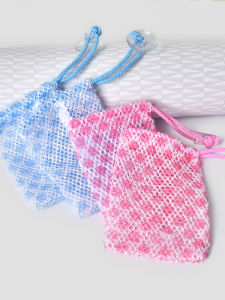 อุปกรณ์ทำความสะอาด กระเป๋าล้างหน้าแบบมีเชือกผูก กำจัดคราบสบู่ กาวติดผนัง ข้อดีคือความหนาแน่นของเนื้อสบู่ อุปกรณ์ทำความสะอาดในครัวเรือน