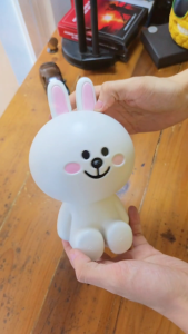 Celengan Cony Celengan Bentuk Cony Kelinci Bunny Figure Line Friends Plastik SNY