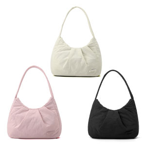 [Winnereco Flagship Mall]กระเป๋าถือคลาวด์สีเรียบง่ายสำหรับผู้หญิง ดีไซน์พลีท สะพายข้างแบบครอสบอดี้ เหมาะสำหรับเดินทางและช็อปปิ้ง