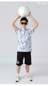 Áo thun bé trai AKL 25kg - 45kg áo thể thao thông hơi ngắn tay cho bé trai size đại 5 đến 12 tuổi