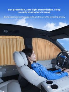 HELLOLEIBOO | Sun Protection Car Side Window Shade with Sliding Track