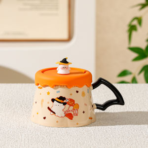 Cốc Cà Phê Gốm Sứ Dễ Thương Có Nắp Cốc Cà Phê Ma Quái Halloween Cho Nam Và Nữ Cốc Cà Phê Trang Trí Nhà Cốc Cà Phê Quà Tặng