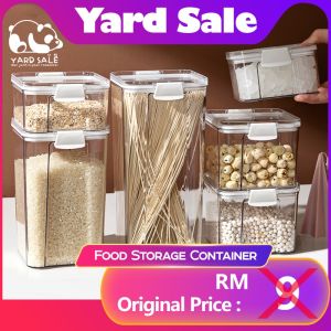 Yard Sale - Sealed Jar Food Jar Storage Jar Grains Kitchen Snack Refrigerator Food Storage Box Fresh-Keeping ox 防潮储物罐