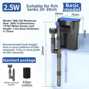 sunsun | Silent Low Water Level Wall-Mounted Filter Waterfall Style 3-in-1