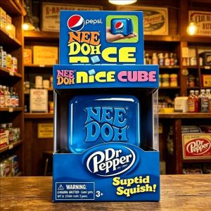 New Dr Pepper Squishy Toy Nee Doh Blind Box Stress Relief Soft Squeeze Fidget Cube for Adults Anxiety Sensory festival gift