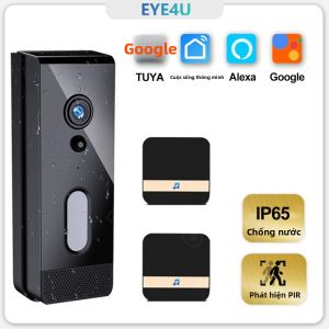 Camera Chuông Cửa Video WiFi Chống Nước Thông Minh Tuya Với Âm Thanh Hai Chiều Tương Thích Với Alexa Độ Phân Giải 1080P Hệ Thống Liên Lạc An Ninh Ngoài Trời