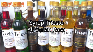 Syrup TRIESTE Rasa WILD MINT 650 ml Italian Premium Sirup Papper Mint Flavoured Minuman Bartender