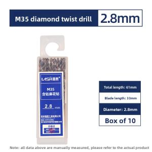 LASH | Cobalt Enhanced Spiral Drill Bit Set For Hardened Steel