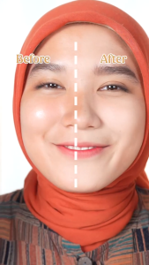 bedak glowing tahan lama anti air daily covet sr12 membantu menutup noda pada wajah