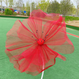 Simulation Gauze Poppy Flower for Wedding Decoration Outdoor Photography Prop Single Size
