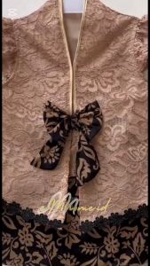 Kebaya Bayi untuk TEDHAK SITEN /Kebaya Bayi Reyna warna Coksu / KEBAYA BAYI RENDA HITAM