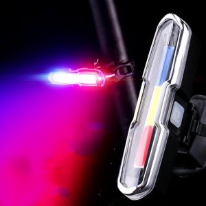Đèn LED Phía Sau Xe Đạp Có Thể Sạc Lại Bằng USB Cảm Biến Thông Minh Đèn Đuôi Xe Đạp Cho Xe Đạp Đường Trường MTB Đèn Lồng An Toàn Gắn Trên Cột An Toàn