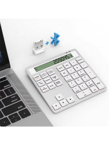 JOMAA | Bàn Phím Số Di Động 34 Phím Mỏng Dành Cho Máy Tính Xách Tay Máy Tính Để Bàn Máy Tính Để Bàn Kế Toán Tài Chính Numpad Nhập Liệu Bàn Phím Tính Toán 2 Trong 1