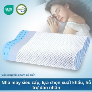 Gối Hỗ Trợ Cổ Nhớ Hình Giúp Ngủ Sâu